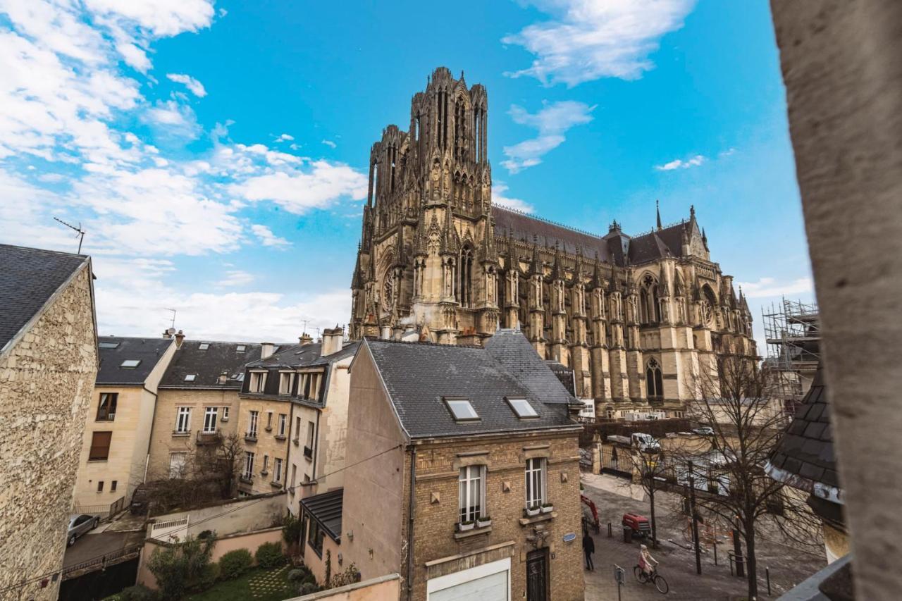 Tournelles Vue Cathedrale- Maison Climatisee Du Xvie Siecle Classee Reims Exteriör bild