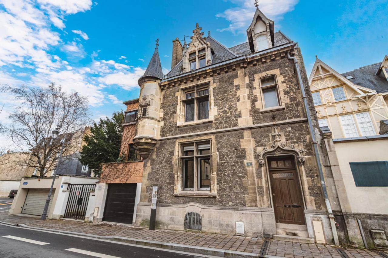 Tournelles Vue Cathedrale- Maison Climatisee Du Xvie Siecle Classee Reims Exteriör bild